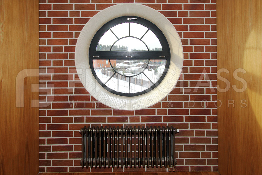 Круглое окно из стеклокопозита